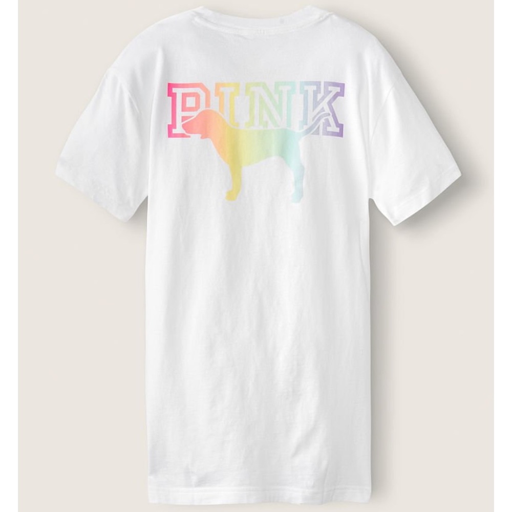 Victoria’s Secret Pink Campus Short Sleeve Tee